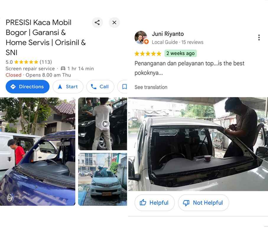 Presisi Kaca Mobil