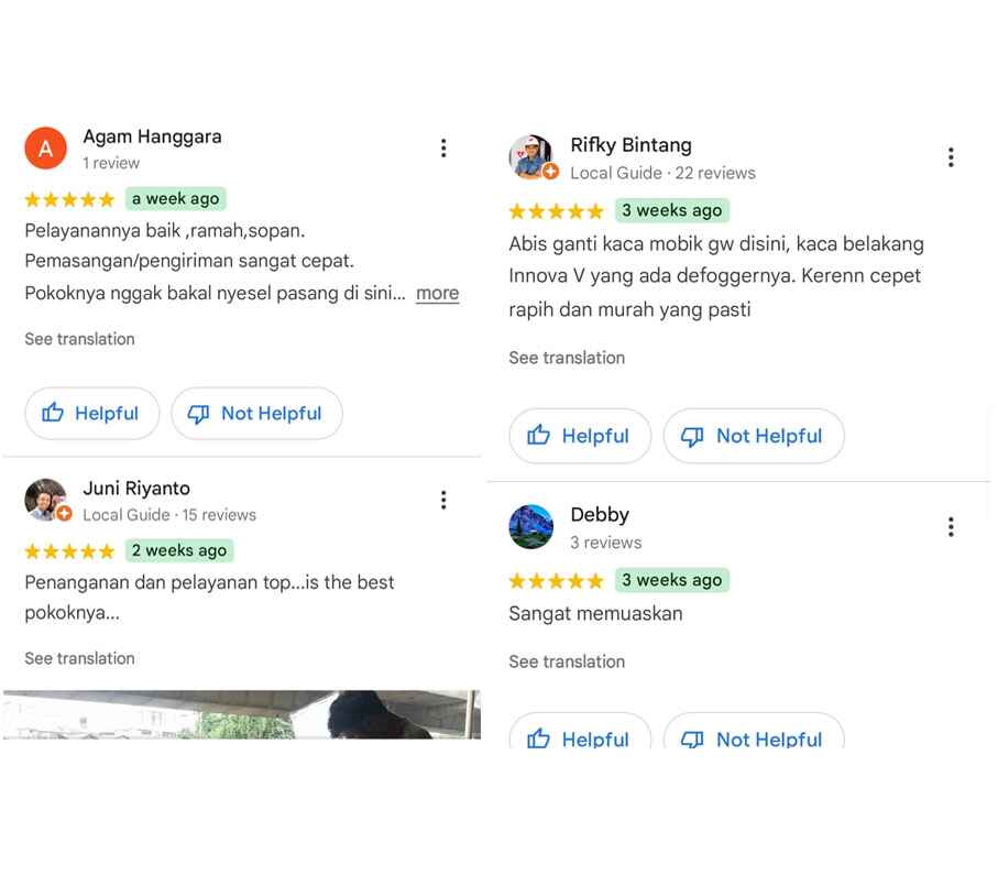 Presisi Kaca Mobil Bogor